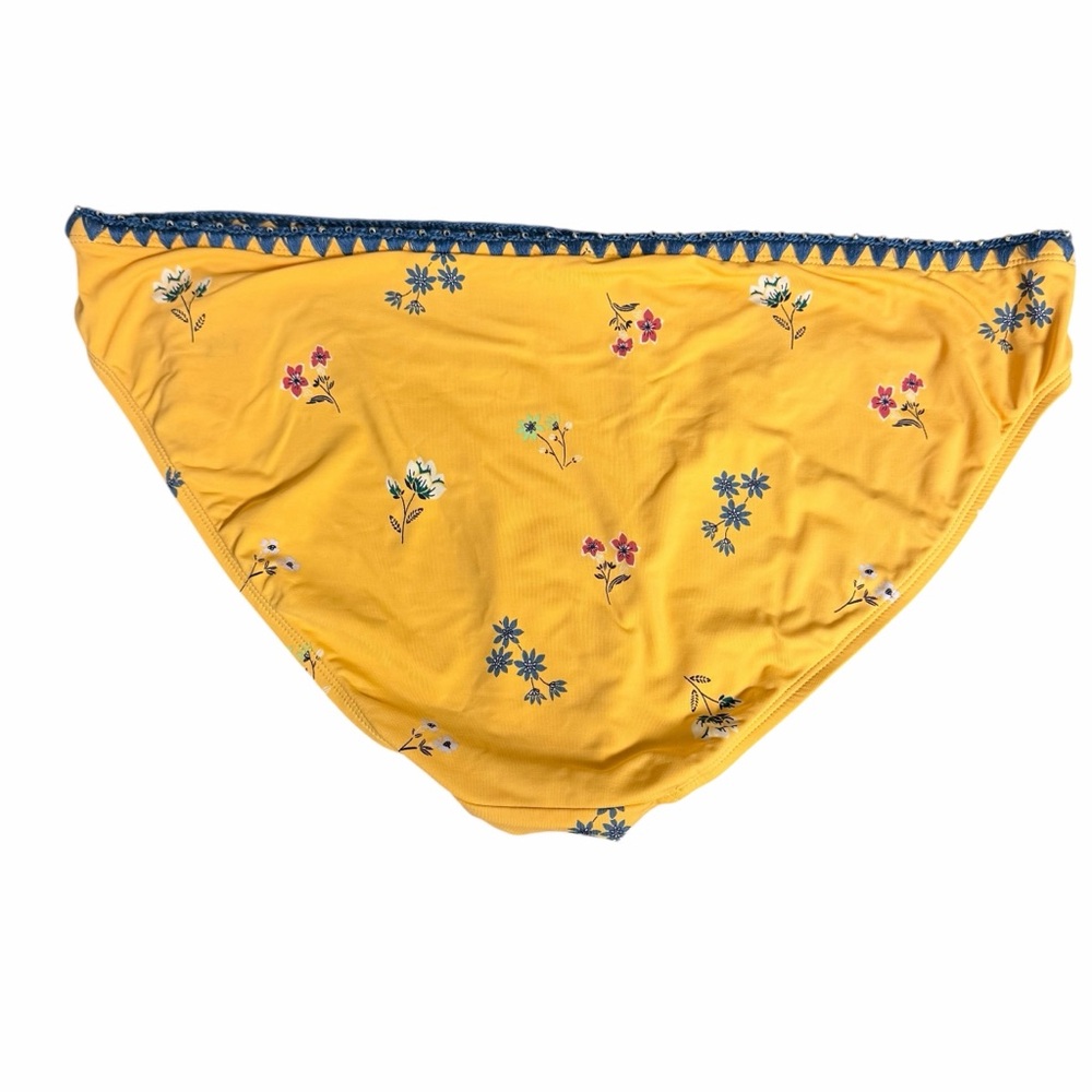 Anne Cole Studio Yellow Floral Bikini Bottom NWT Size XL - Picture 4 of 6